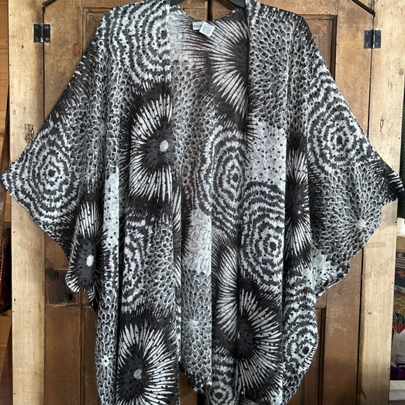 Chicos Sequin Open Wrap Cardigan Sweater - Picture 1 of 5